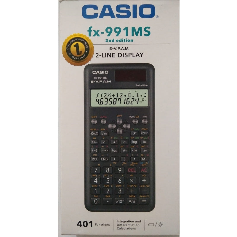 CASIO FX-991MS 2ND EDITION SCIENTIFIC CALCULATOR – Wisdombooks.lk