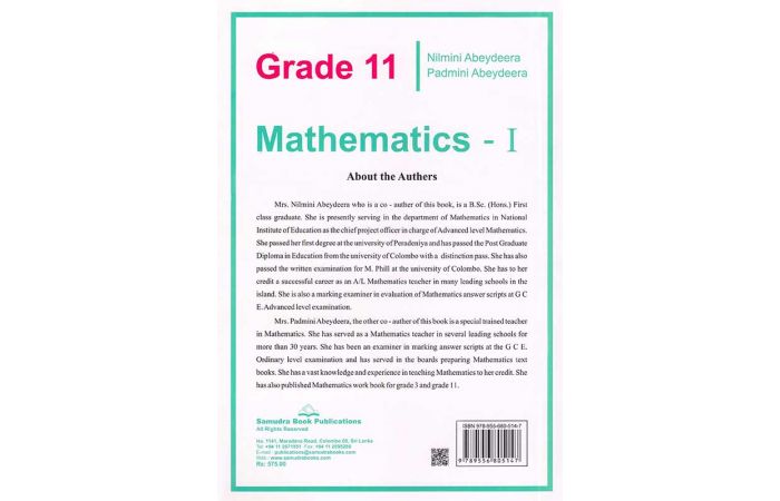 GRADE 11 SECOUNDARY MATHEMATICS 1