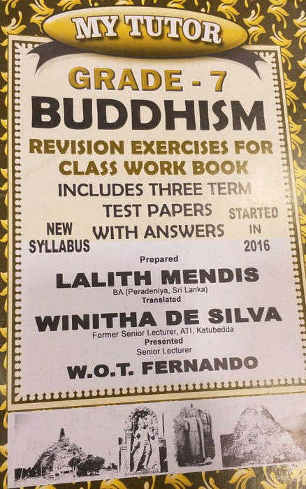 MY TUTOR BUDDHISM REVISION EXERCISES FOR CLASS WORK BOOK
