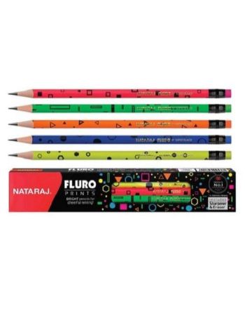 NATARAJ FLURO PRINTS PENCIL