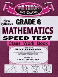 MY TUTOR MATHEMATICS SPEED TEST CLASS WORK BOOK