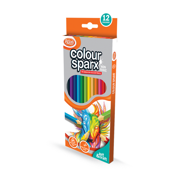 ATLAS 12 BI COLOUR SPARX COLOR PENCIL