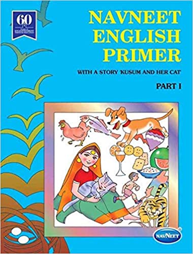 Navneet English Primer with a story 'kusum and her cat' part 1