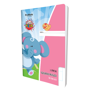 PROMATE 1 INCH SQUARE RULE BOOK -80 PAGES