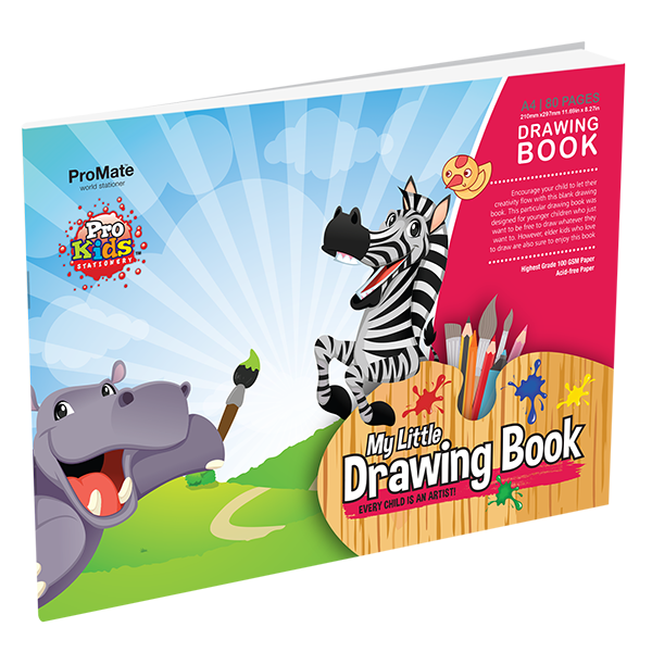 PROMATE WHITE DRAWING BOOK- 80PGS (A4)