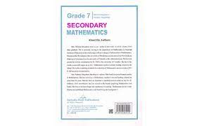 GRADE 7 SECOUNDARY MATHEMATICS