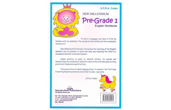 New Millennium Pre Grade 1 English Workbook