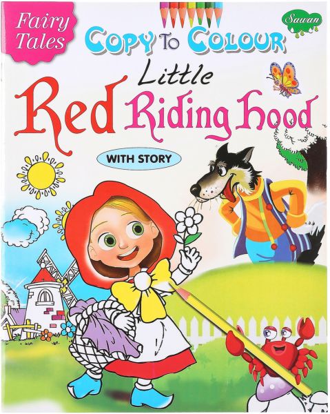 Copy to Colour Little Red Riding hood