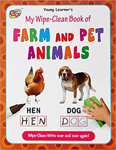 YLP MY WIPE-CLEAN BK OF FARM AND PET ANIMALS