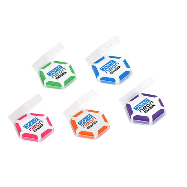 DOMS NEON HEX DUST FREE ERASER