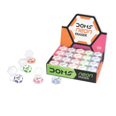 DOMS NEON HEX DUST FREE ERASER