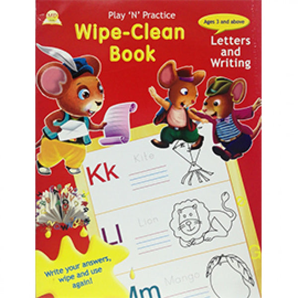 PLAY/N/P WIPE CLEAN BK LETTERS & WRITING AGES 3 AND ABOVE