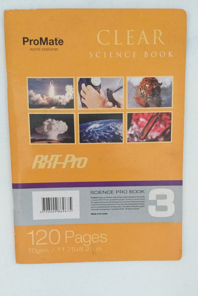 PROMATE CLEAR SCIENCE BOOK