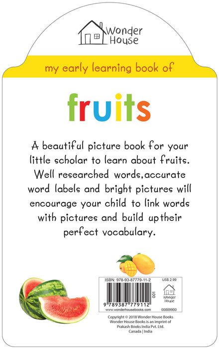 My Early Learning Book of Fruits: Attractive Shape Board Books For Kids