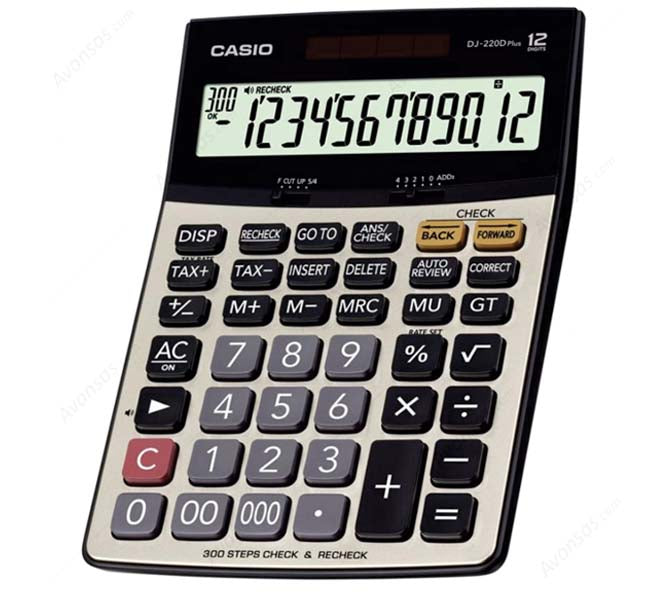 CASIO DESKTOP CALCULATOR 12 DIGIT - DJ-220D PLUS