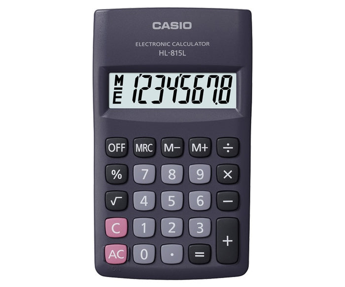 Casio Practical Battery Operated Calculator Black HL-815L