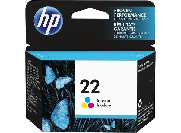 HP 22 Tri-color Original Ink Cartridge