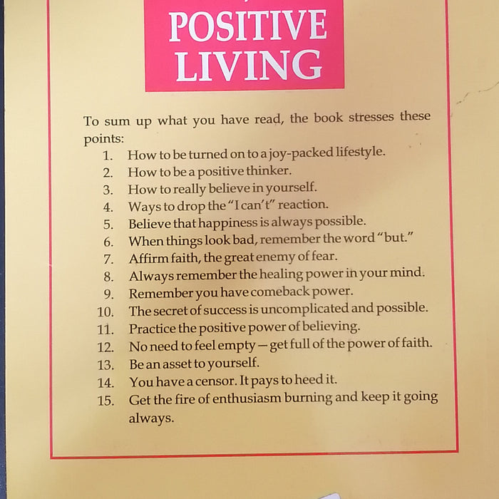 THE POWER OF POSITIVE LIVING