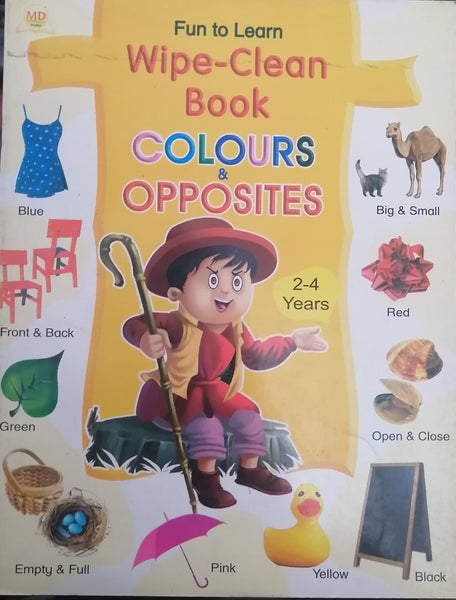 FUN TO LEARN WIPE CLEAN BK COLOURS AND OPPOSITES 2-4 YEARS