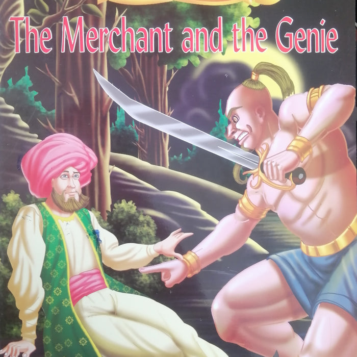 LARGE PRINT WONDER FAIRY TALES THE MERCHANT AND THE GENIE