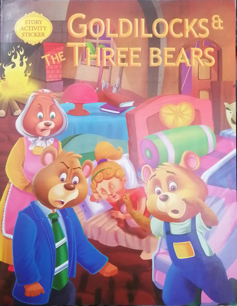 GOLDILOCKS AND THE THREE BEARS STORY ACTIVITY STICKER