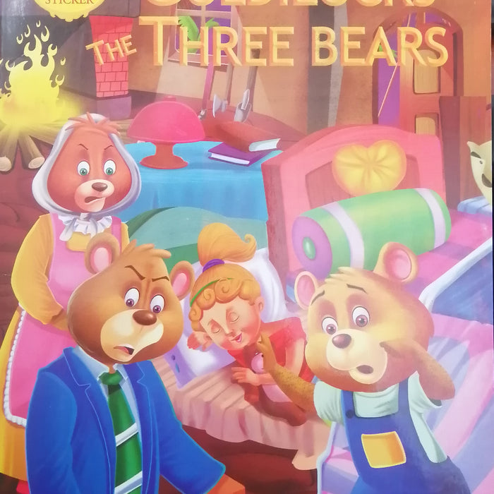 GOLDILOCKS AND THE THREE BEARS STORY ACTIVITY STICKER