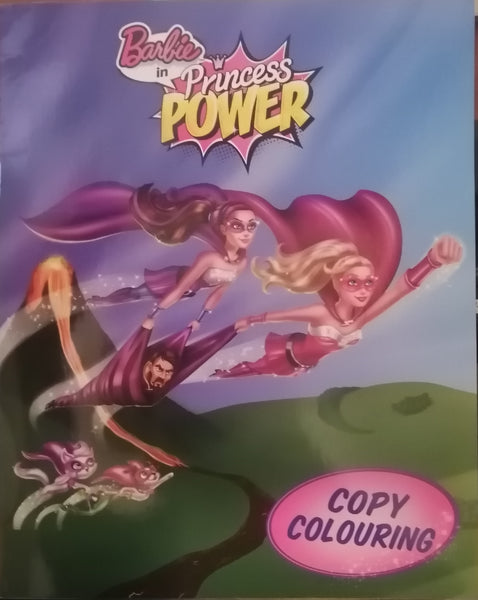 BARBIE IN PRINCESS POWER COPY COLOURING