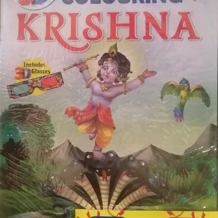3D COLOURING KRISHNA INCLUDES 3D GLASSES