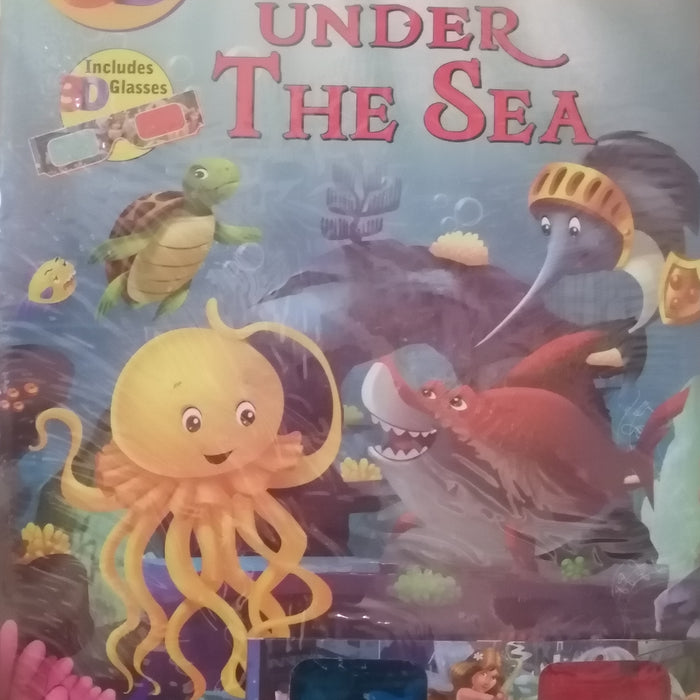 3D COLOURING UNDER THE SEA INCLUDES 3D GLASSES