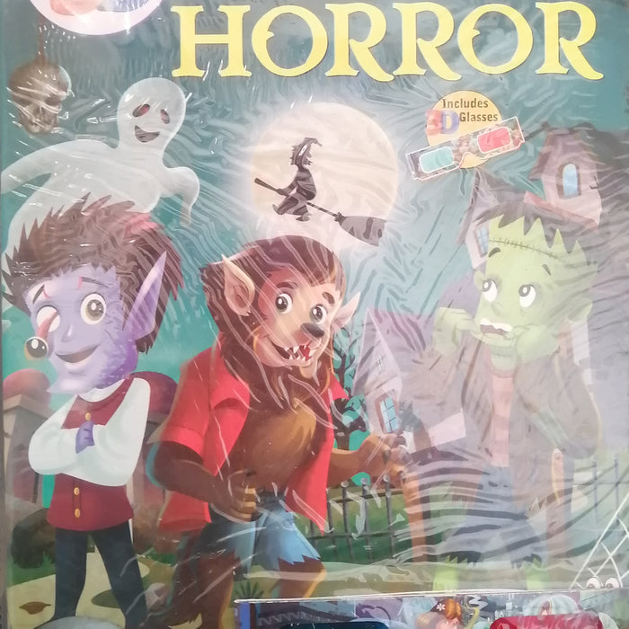 3D COLOURING HORROR INCLUDED 3D GLASSES
