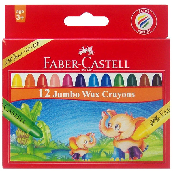 FABER CASTELL BOX OF JUMBO CRAYONS