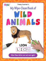 YLP MY WIPE-CLEAN BK OF WILD ANIMALS