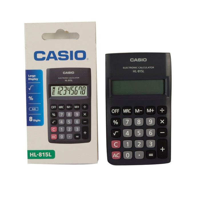 Casio Practical Battery Operated Calculator Black HL-815L